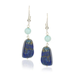 Dor Silver Plated Lapiz Chrysophase Double Strand Set