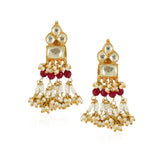 Samyukta Kundan Green Onyx Necklace Set