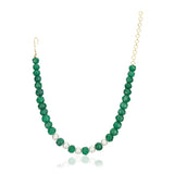 Dor Gold Plated  Green Onyx Pearl String Set
