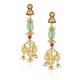Samyukta Kundan Fluorite Pearl Necklace Set