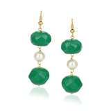 Dor Gold Plated  Green Onyx Pearl String Set