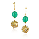 Samyukta Cow Green Onyx Necklace Set