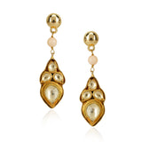 Samyukta Kundan Pink Coral Amethyst Necklace Set