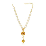 Samyukta Citrine Kundan Necklace Set