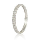 Silver Plated Zircon Bangle