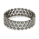 Silver Plated Zircon Bangle