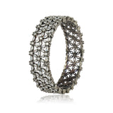 Silver Plated Zircon Bangle