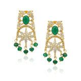 Samyukta Zircon Green Onyx Necklace Set