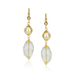Dor Gold Plated Fluorite Pearl Strand Set