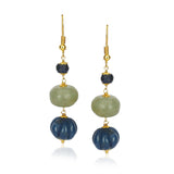 Dor Gold Plated Melon Aventurine Carved String Set