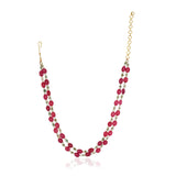 Dor Gold Plated Ruby Jade  String Set
