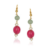 Dor Gold Plated Ruby Jade  String Set