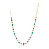 Dor Gold Plated Amethyst & Green Onyx String Set