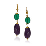 Dor Gold Plated Amethyst & Green Onyx String Set