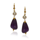 Dor Gold Plated Amethyst Double Strand Set