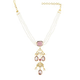 RATNA TASSLE KUNDAN PENDANT SET