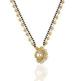 Gold Plated Kundan Pearl Mangalsutra .