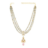 VILANDI LABRODITE KUNDAN PENDANT SET