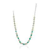Dor Gold Plated  Green Onyx Pearl String Set