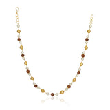 Dor Gold Plated Rudraksh Pearl Strand Set