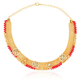 Samyukta Kundan Chain Mesh Necklace Set