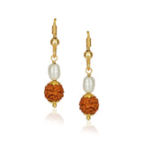Dor Gold Plated Rudraksh Pearl Strand Set