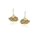 Gold Plated Panaash Kundan Filigree Earrings