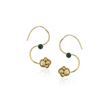 Gold Plated Panaash Kundan S-Hoop Earrings