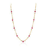 Dor Gold Plated Ruby Jade String Set