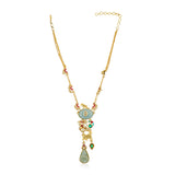 Samyukta Larimar Kundan Cow Sautoir Nekclace