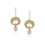Gold Plated Panaash Kundan Loop Earrings