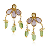 Samyukta Amethyst Fluorite Kundan Choker Set