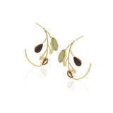 Gold Plated Panaash Kundan Fluorite Hoops