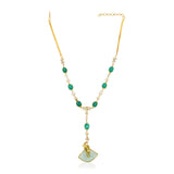 Samyukta Zircon Green Onyx Necklace Set