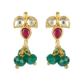 VILANDI KUNDAN GREEN CRESENT CHOKER SET