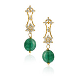Samyukta Zircon Green Onyx Necklace Set