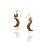 Gold Plated Panaash Moon To the Stars Kundan Hoop