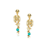 Grishma Gold Plated Kundan Turquoise Choker Set