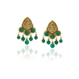 Gold Plated Neel Temple Malachite Heritage Set