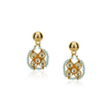 Grishma Gold Plated Kundan Blue Choker Set