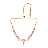 Grishma Gold Plated Kundan Pink Choker Set