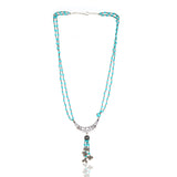 Silver Plated Celestial Turquoise Necklace Set