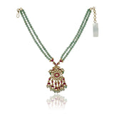 Gold Plated Neel Kundan Necklace Set