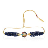 Grishma Gold Plated Kundan Navarattan Choker Set