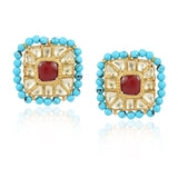 Gold Plated Kundala Kundan Earring