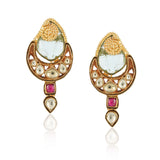 Gold Plated Kundala Kundan Earring
