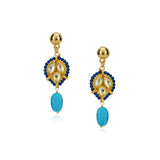 Grishma Gold Plated Kundan Navarattan Choker Set