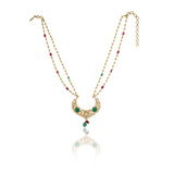 Gold Plated Neel Kundan Necklace Set