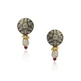 Sterling Silver 92.5 Floral  Earrings
