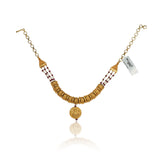 Godl Plated Neel Temple Necklace Set